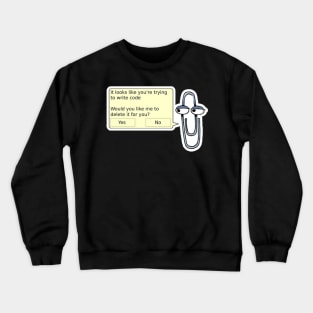 clippy first assistant word Crewneck Sweatshirt